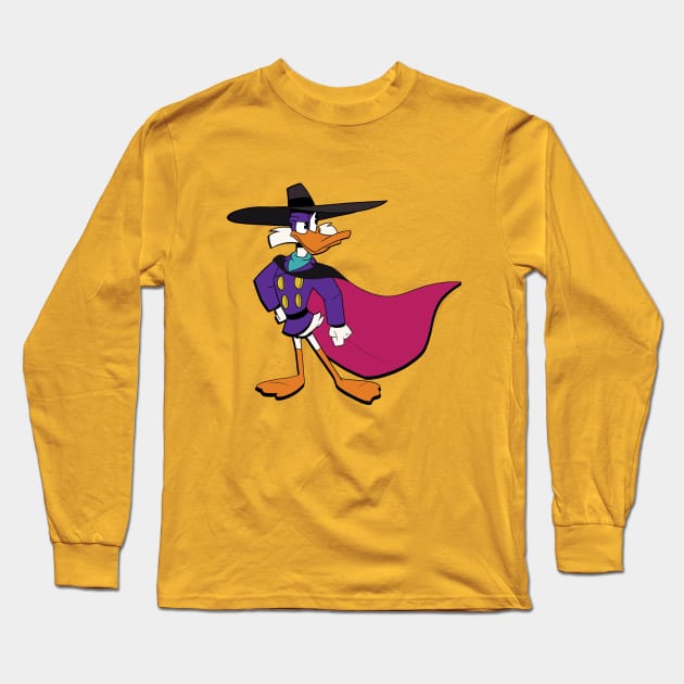 Darkwing Duck Long Sleeve T-Shirt by KendalB
